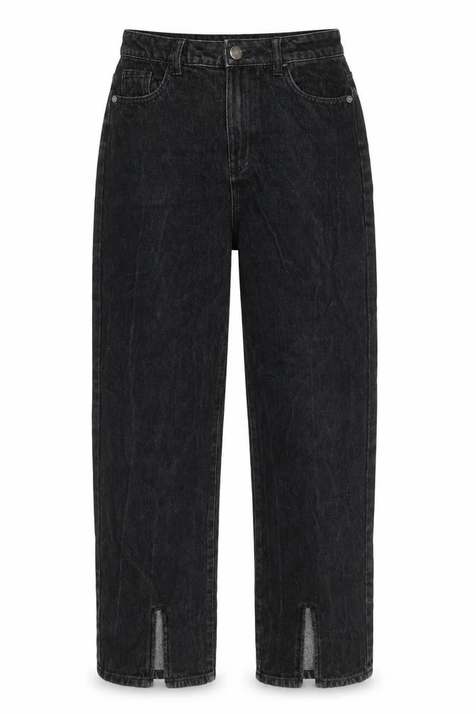 Nasty Gal Womens Black Cotton Mom Jeans Size 4 Regular Zip