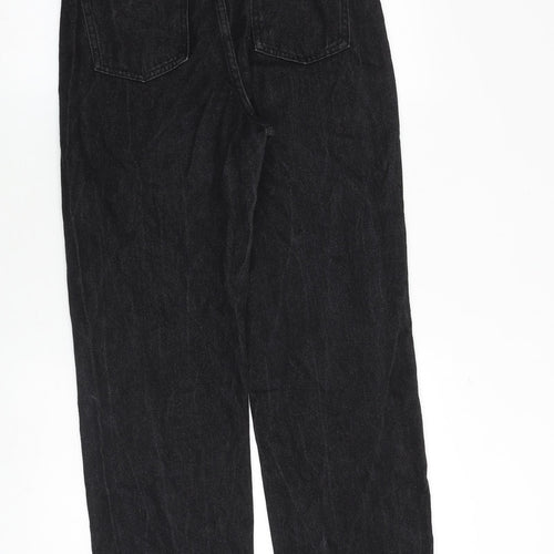 Nasty Gal Womens Black Cotton Mom Jeans Size 4 Regular Zip