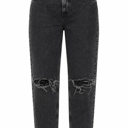 ASOS Womens Grey Cotton Tapered Jeans Size 26 in L32 in Regular Zip