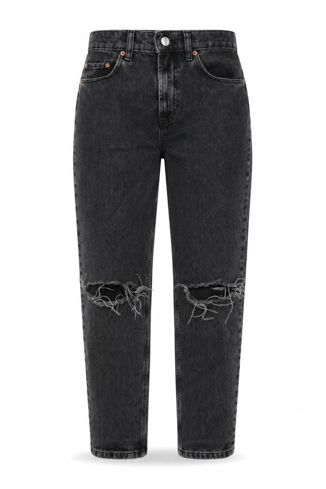 ASOS Womens Grey Cotton Tapered Jeans Size 26 in L32 in Regular Zip