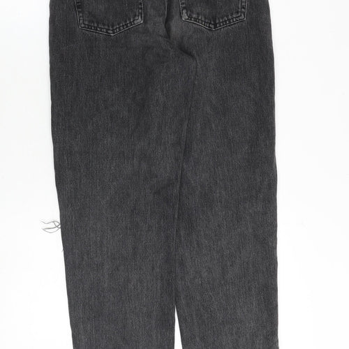 ASOS Womens Grey Cotton Tapered Jeans Size 26 in L32 in Regular Zip