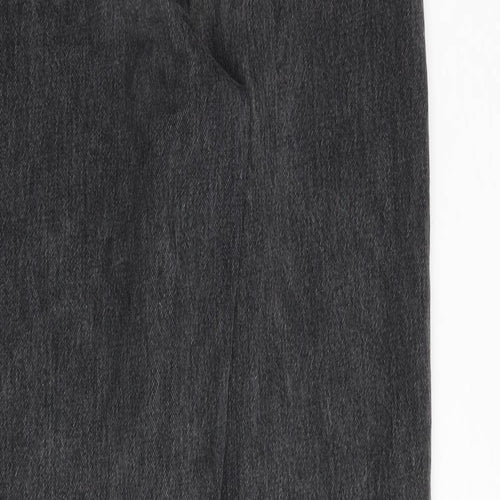 ASOS Womens Grey Cotton Tapered Jeans Size 26 in L32 in Regular Zip
