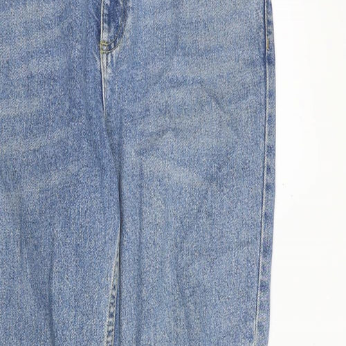 Topshop Womens Blue Cotton Skinny Jeans Size 28 in Regular Zip