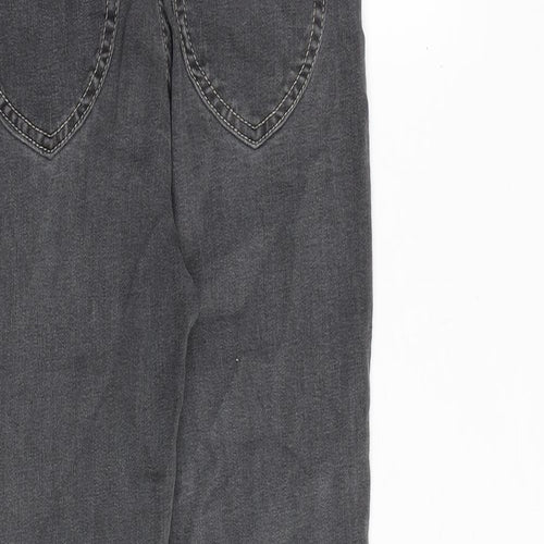Pull&Bear Womens Grey Cotton Skinny Jeans Size 8 Regular Zip