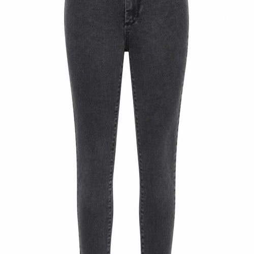 Denim & Co. Womens Grey Cotton Skinny Jeans Size 10 Regular Zip