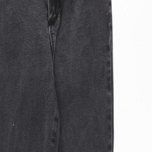 Denim & Co. Womens Grey Cotton Skinny Jeans Size 10 Regular Zip