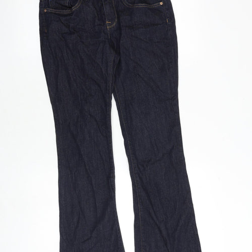 Gap Womens Blue Cotton Flared Jeans Size 28 in L30 in Regular Zip