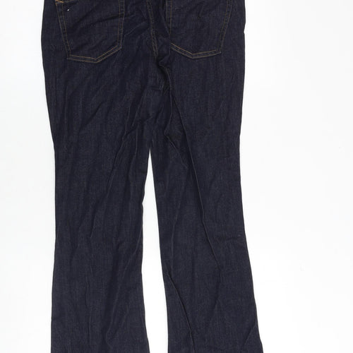 Gap Womens Blue Cotton Flared Jeans Size 28 in L30 in Regular Zip