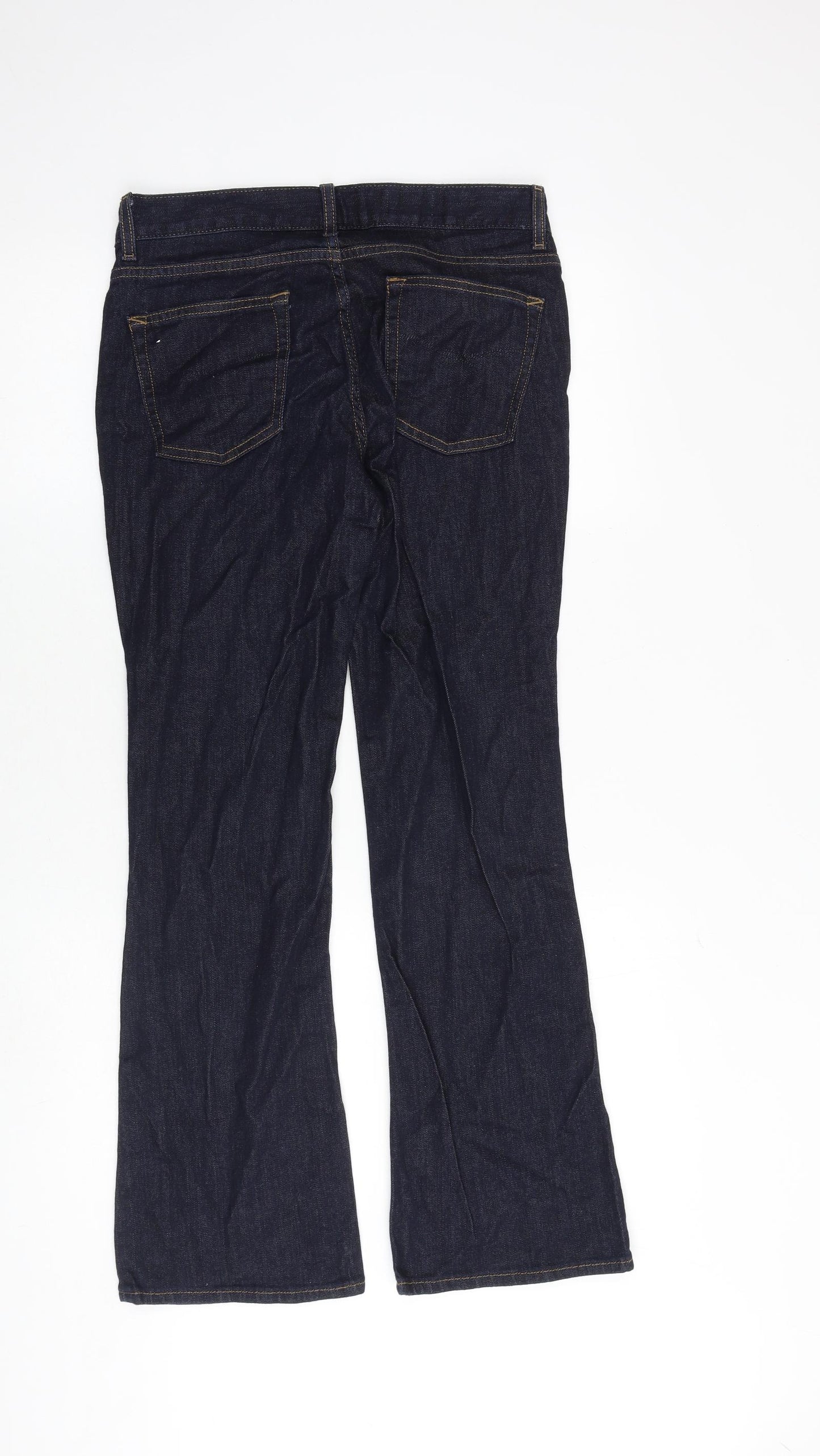 Gap Womens Blue Cotton Flared Jeans Size 28 in L30 in Regular Zip