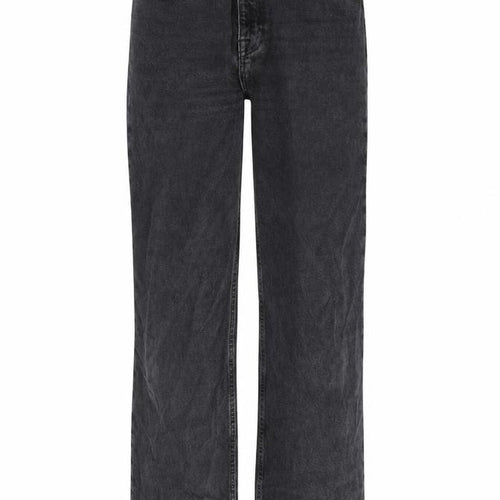 Pull&Bear Womens Grey Cotton Bootcut Jeans Size 8 Regular Zip - Frayed Hem