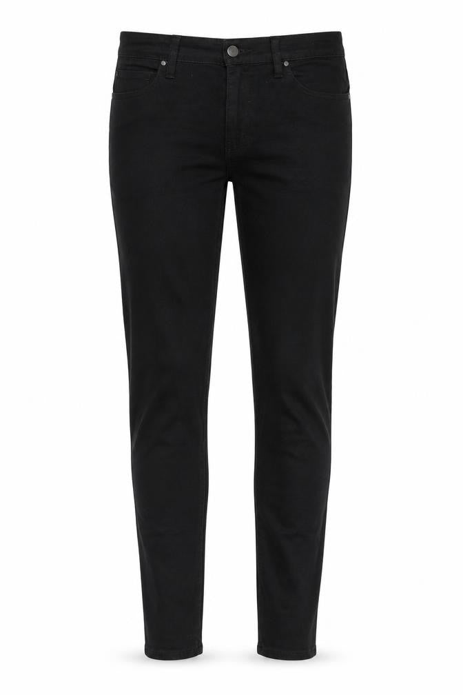 Uniqlo Womens Black Cotton Skinny Jeans Size 30 in Slim Zip