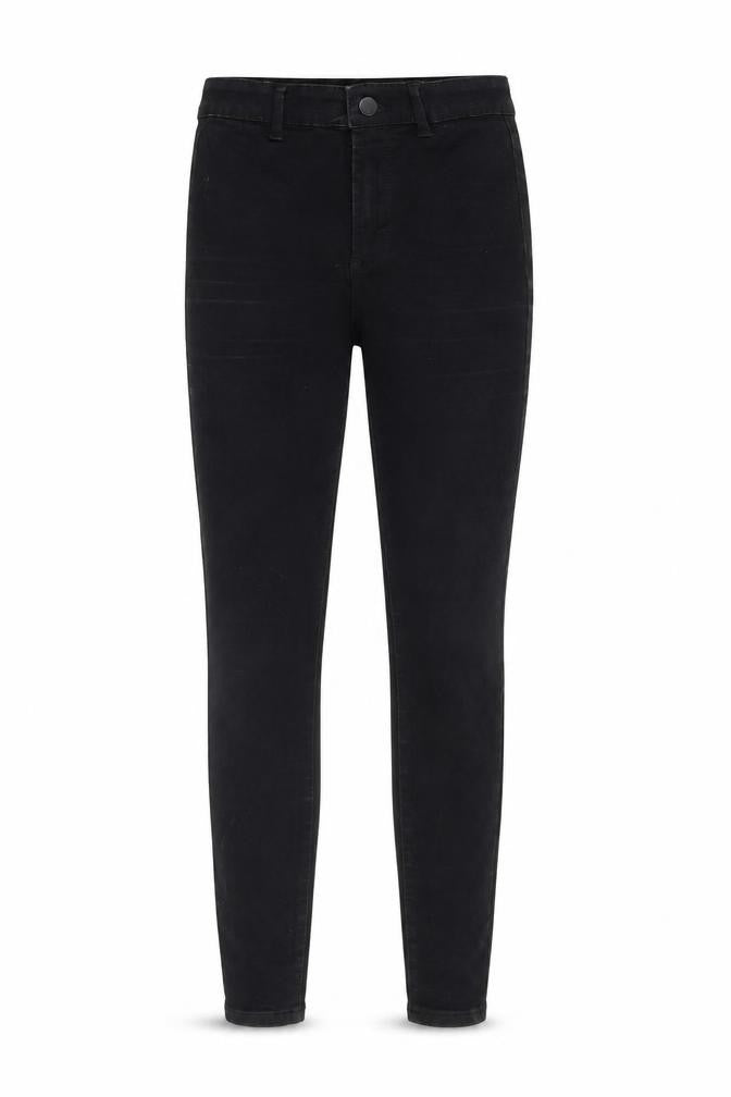 Denim & Co. Womens Black Cotton Skinny Jeans Size 6 Regular Zip