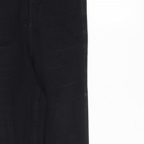 Denim & Co. Womens Black Cotton Skinny Jeans Size 6 Regular Zip