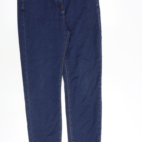 Premium Denim Collection Womens Blue Cotton Skinny Jeans Size 12 Extra-Slim Zip