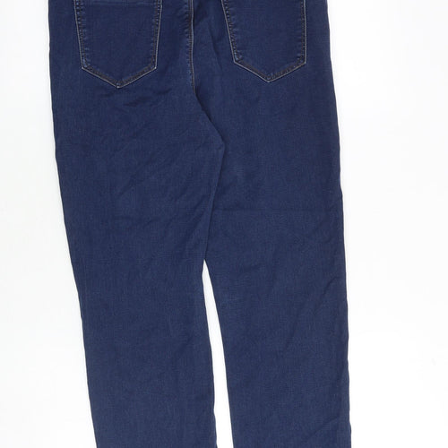 Premium Denim Collection Womens Blue Cotton Skinny Jeans Size 12 Extra-Slim Zip