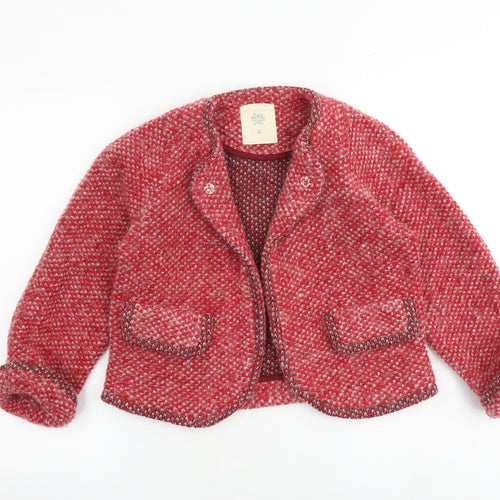 Zara Womens Red Wool Jacket Size S