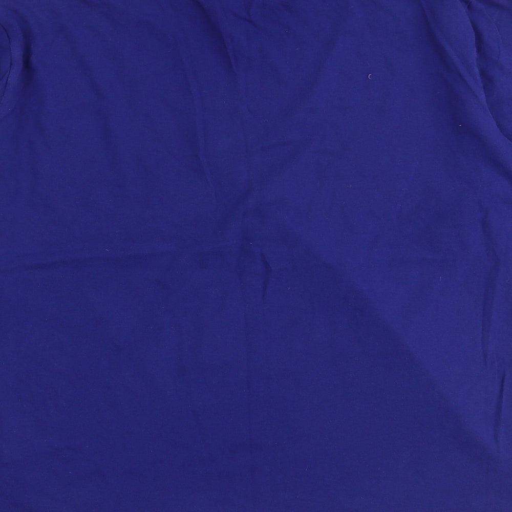 Polo Ralph Lauren Mens Blue Cotton T-Shirt Size M Round Neck