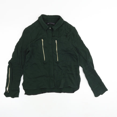 Zara Womens Green Jacket Size S Snap