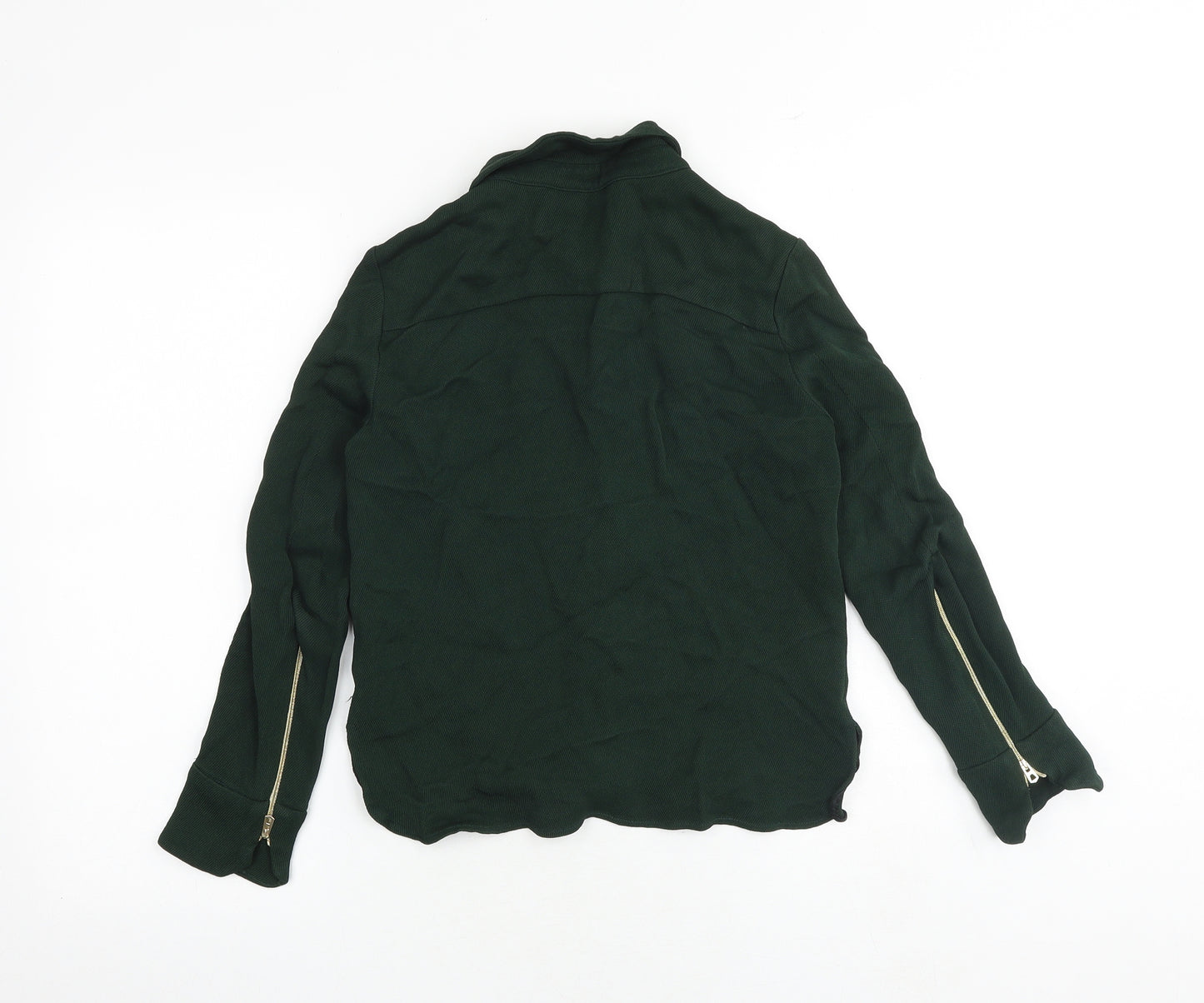 Zara Womens Green Jacket Size S Snap