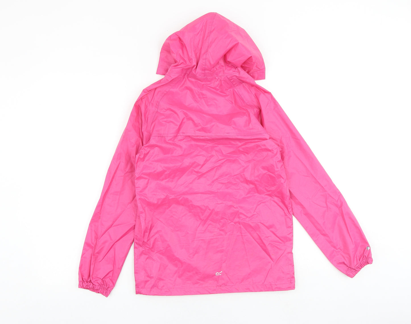 Regatta Girls Pink Rain Coat Coat Size 11-12 Years Zip
