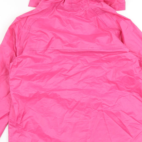 Regatta Girls Pink Rain Coat Coat Size 11-12 Years Zip