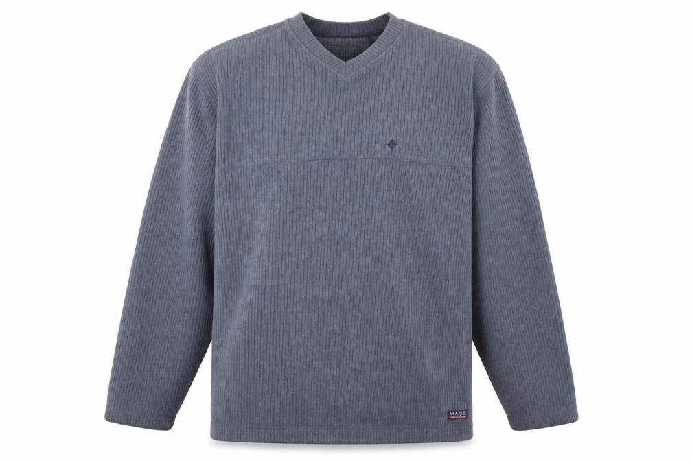 Maine New England Mens Blue Polyester Pullover Sweatshirt Size M
