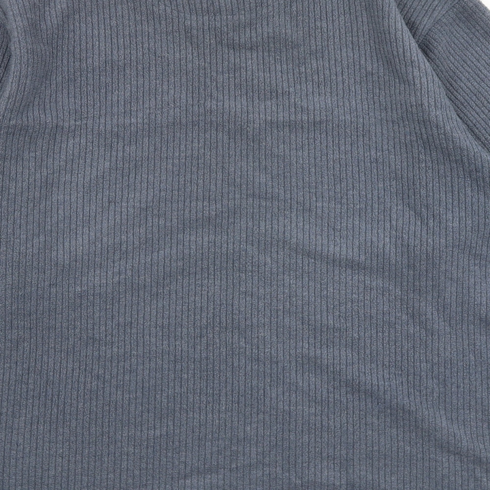 Maine Mens Blue Polyester Pullover Sweatshirt Size M