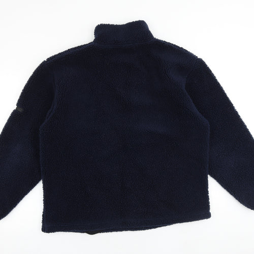 NX Sport Womens Blue Acrylic Pullover Sweatshirt Size S Zip