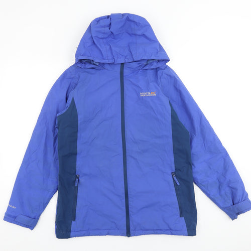 Regatta Womens Blue Windbreaker Jacket Size 10 Zip