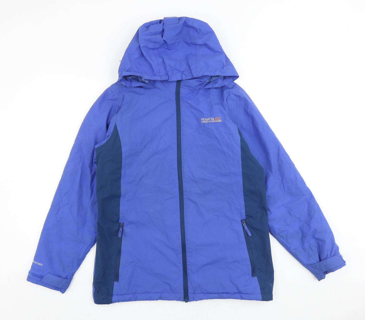 Regatta Womens Blue Windbreaker Jacket Size 10 Zip