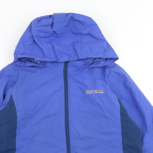 Regatta Womens Blue Windbreaker Jacket Size 10 Zip