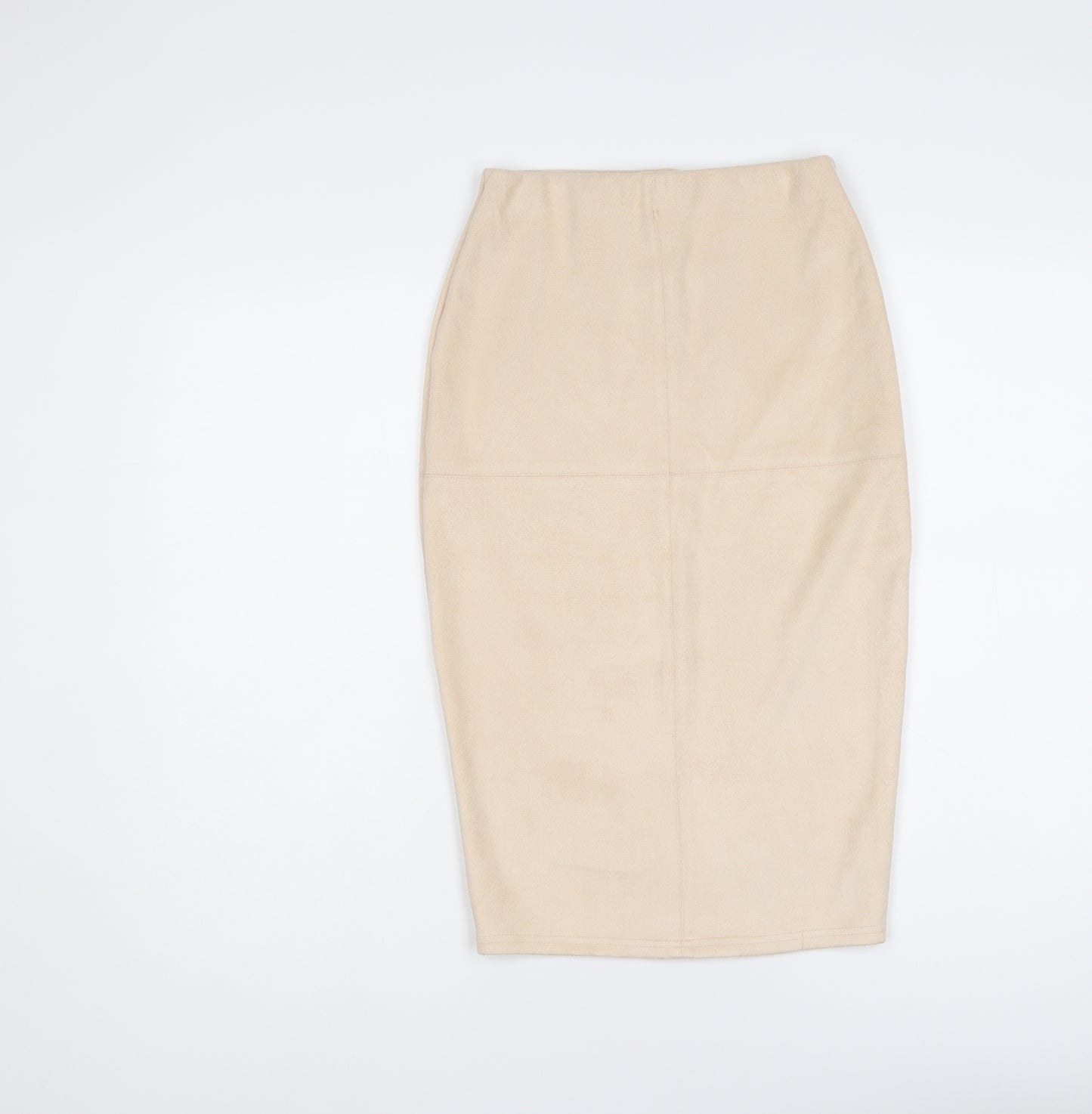 River Island Womens Beige Polyester Straight & Pencil Skirt Size 6