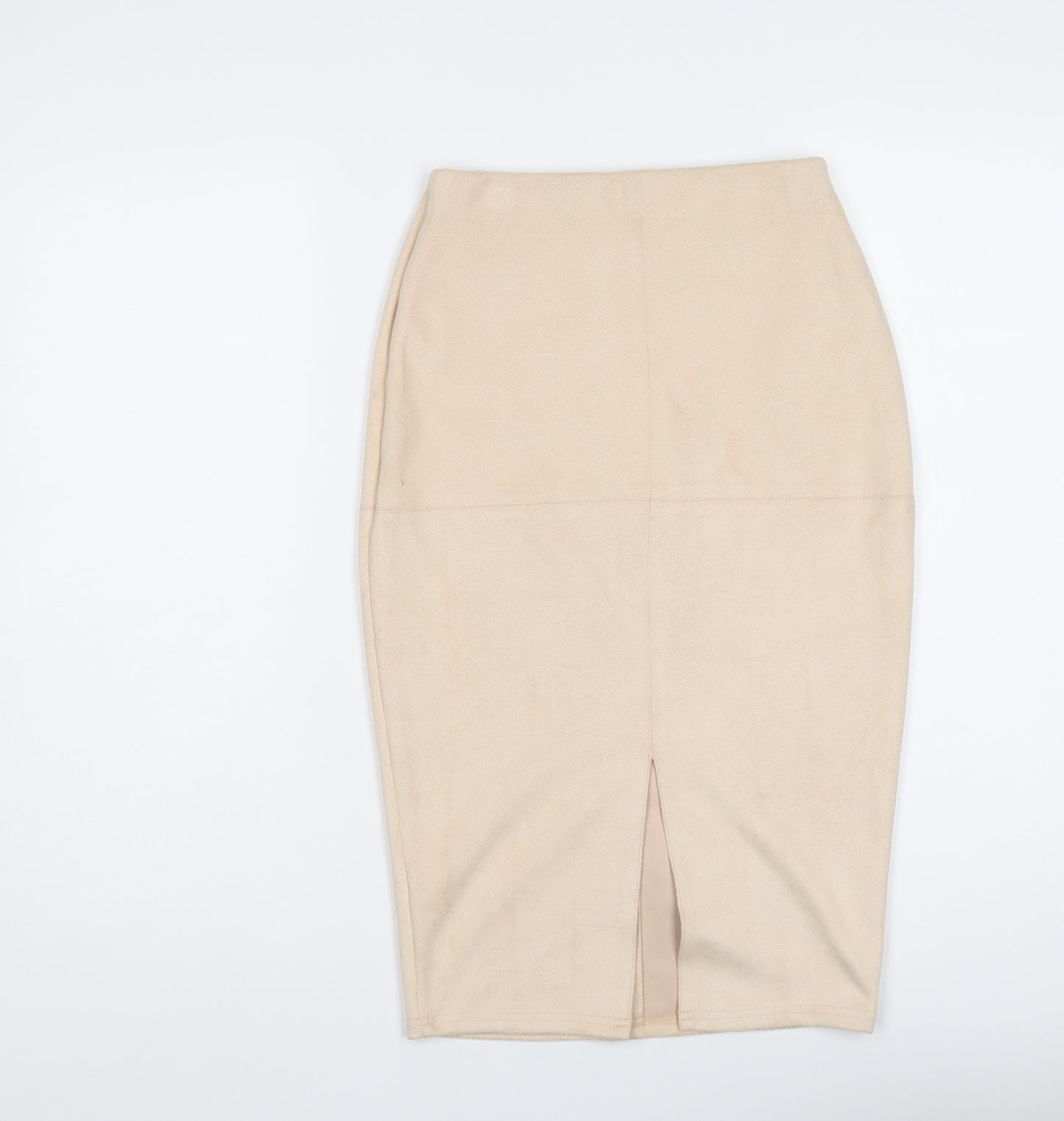 River Island Womens Beige Polyester Straight & Pencil Skirt Size 6