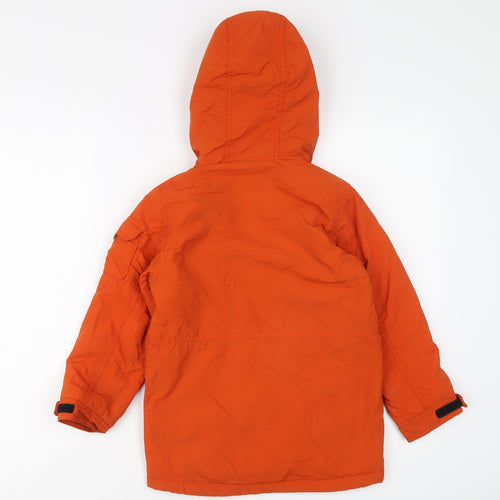 NEXT Boys Orange Windbreaker Jacket Size 5-6 Years Zip