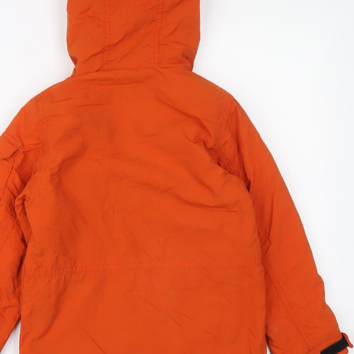 NEXT Boys Orange Windbreaker Jacket Size 5-6 Years Zip