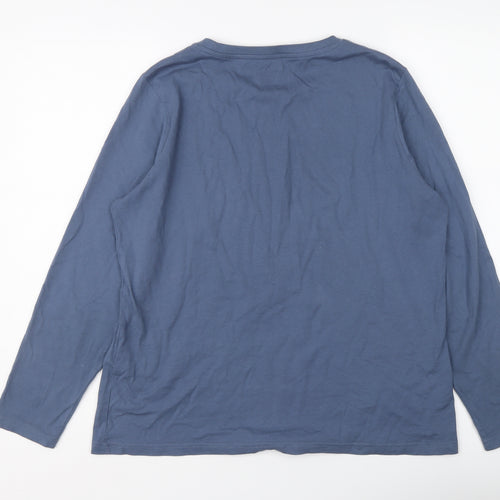 Mountain Warehouse Womens Blue Cotton Basic T-Shirt Size 16 Round Neck - Out Of Office