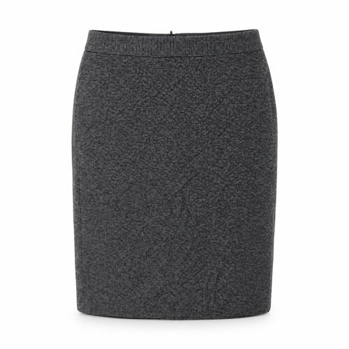 Ann Taylor Womens Grey Geometric Cotton A-Line Skirt Size 10 Zip