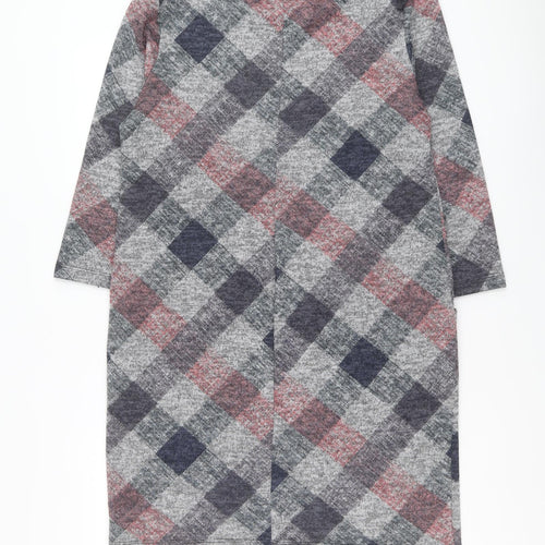 Roman Womens Multicoloured Geometric Polyester Shift Size 14 Round Neck Pullover