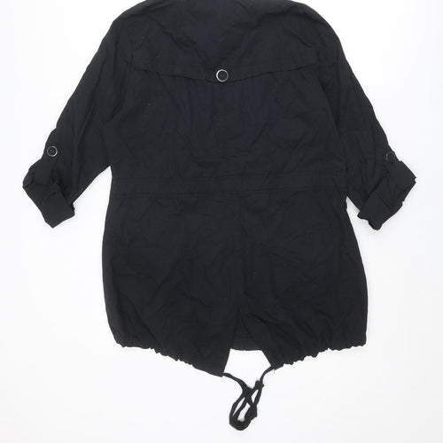 Dorothy Perkins Womens Black Jacket Size 16 Buckle