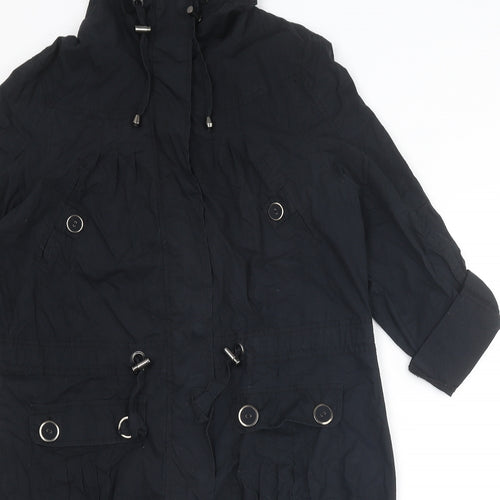 Dorothy Perkins Womens Black Jacket Size 16 Buckle