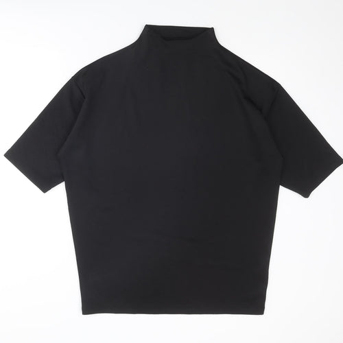 ASOS Womens Black Polyester Mini Size 2XS Mock Neck Pullover