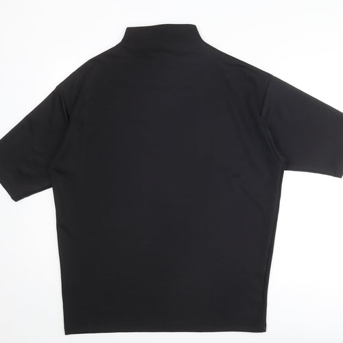 ASOS Womens Black Polyester Mini Size 2XS Mock Neck Pullover
