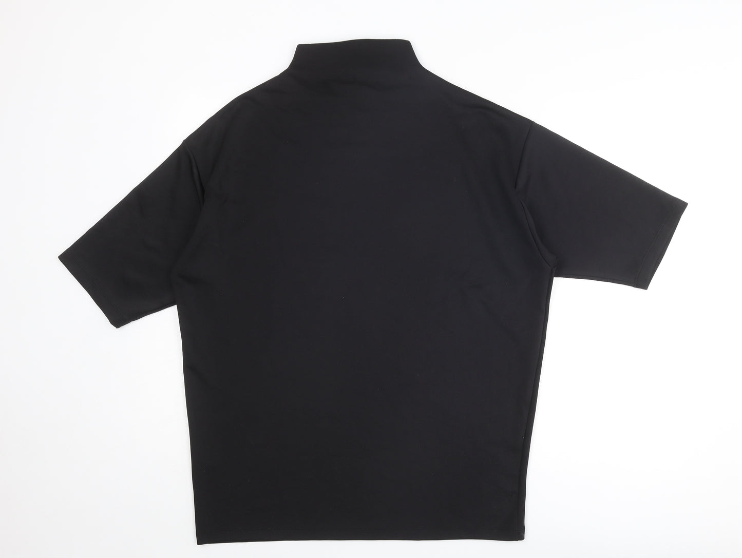 ASOS Womens Black Polyester Mini Size 2XS Mock Neck Pullover