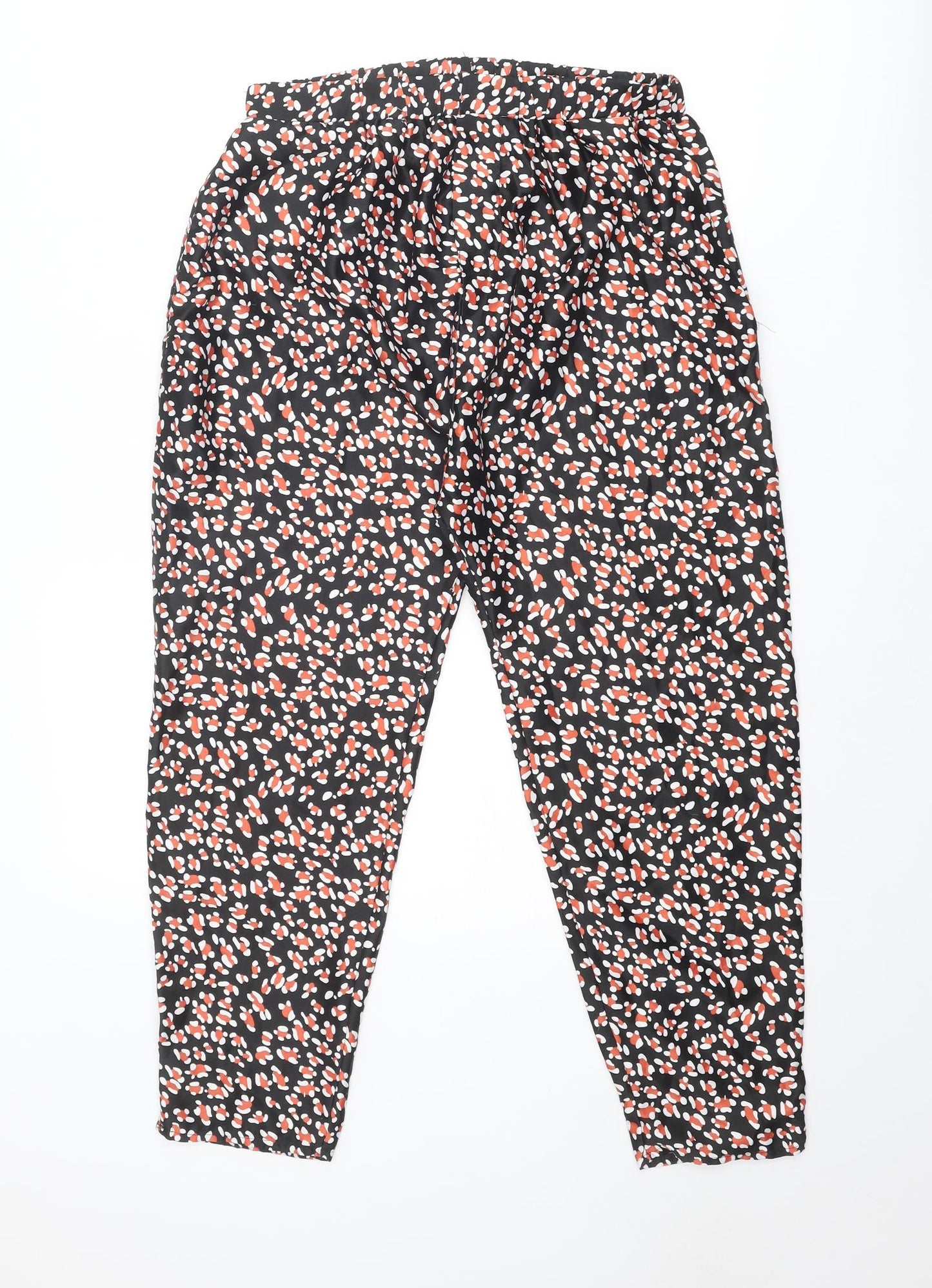 Cotton On Womens Multicoloured Geometric Polyester Trousers Size S Regular