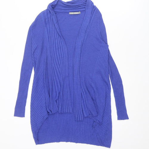 Marks and Spencer Womens Blue V-Neck Polyamide Cardigan Jumper Size 8
