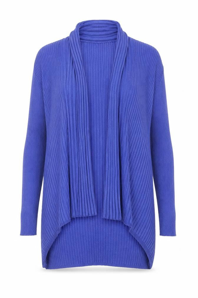 Marks and Spencer Womens Blue V-Neck Polyamide Cardigan Jumper Size 8
