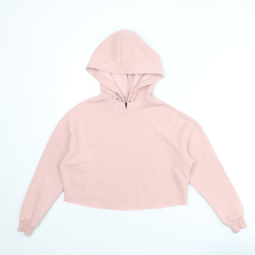 New Look Girls Pink Polyester Pullover Hoodie Size 10-11 Years Pullover