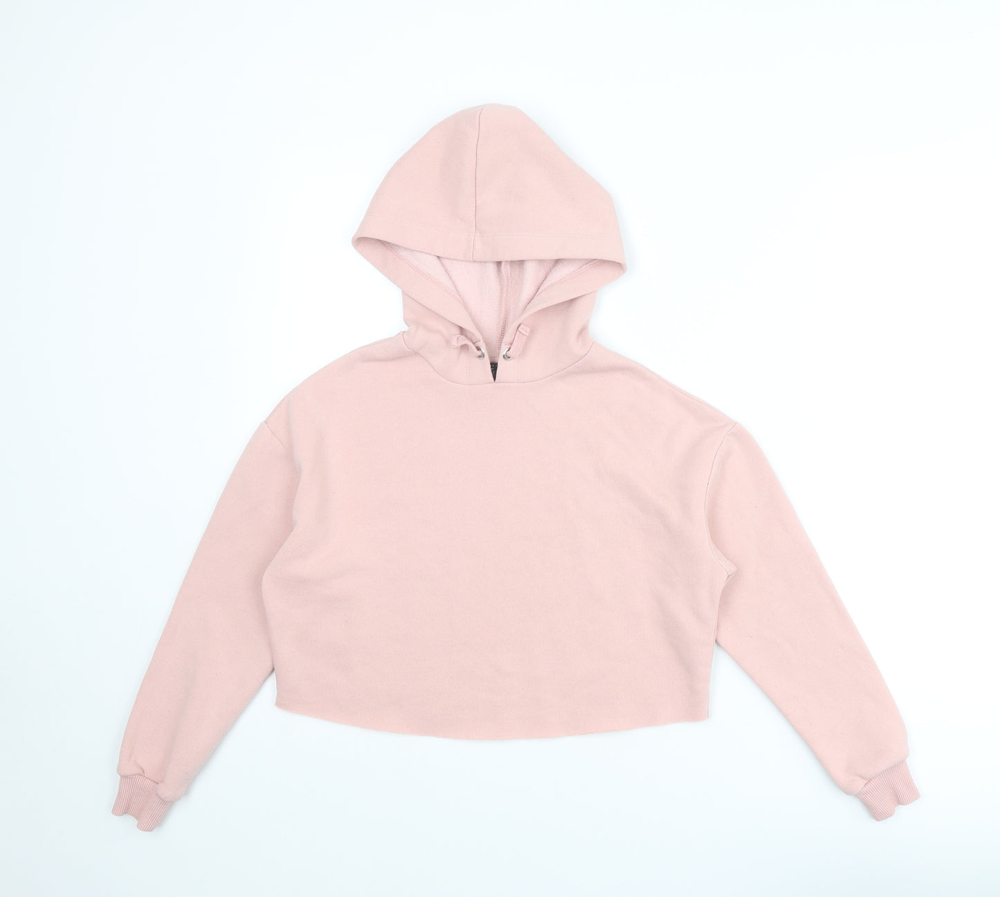 New Look Girls Pink Polyester Pullover Hoodie Size 10-11 Years Pullover