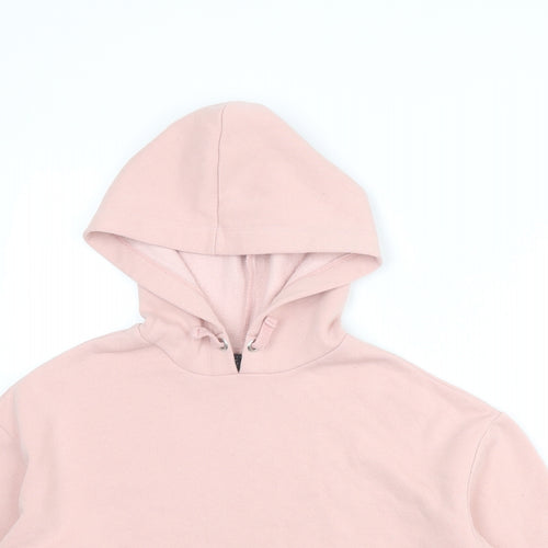 New Look Girls Pink Polyester Pullover Hoodie Size 10-11 Years Pullover