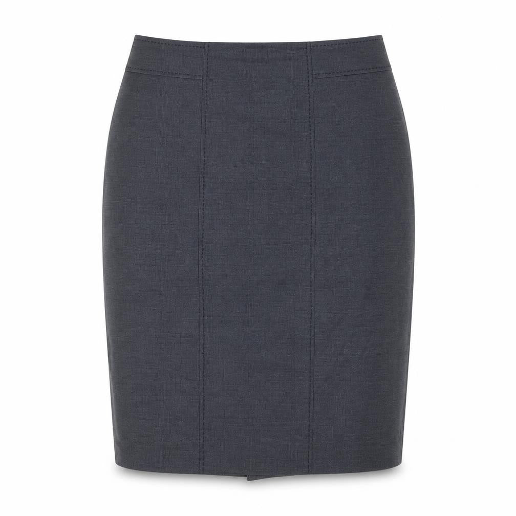 Marks and Spencer Womens Blue Polyester Straight & Pencil Skirt Size 10 Zip